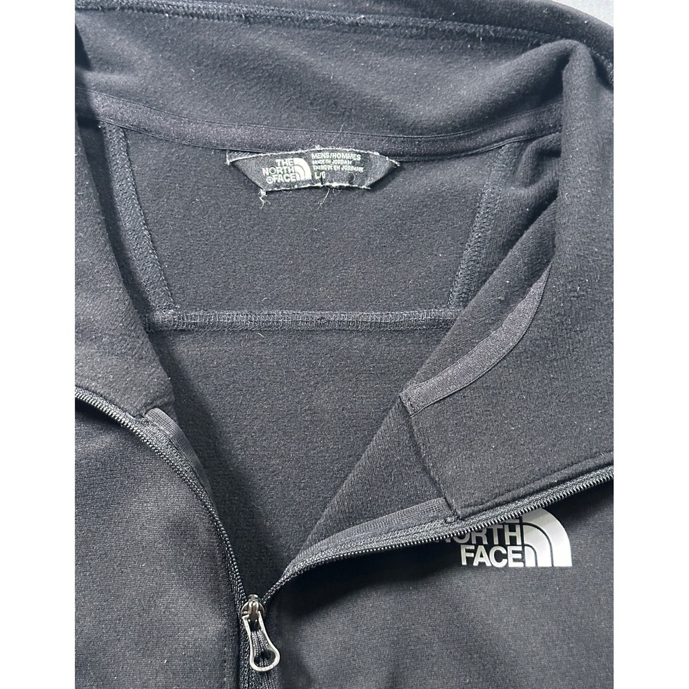 The North Face Mens Black Quarter Zip Pullover Fleece Jacket Size Large - Picture 13 of 13